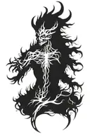 wendigo tattoo design idea