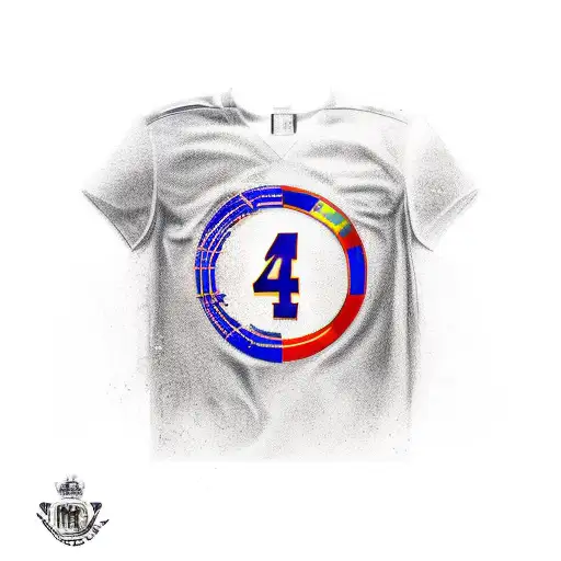 A minimalist tattoo featuring the iconic jerseys of Dhoni, Kobe Bryant, and Cristiano Ronaldo tattoo design idea