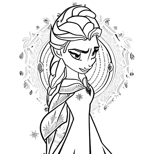 elsa tattoo design idea