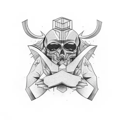 Dark, funny for 3 guys tattoo design idea