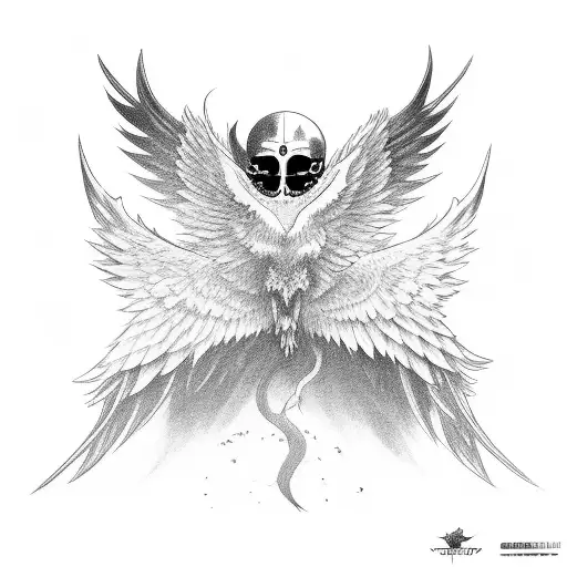 ichigo with wings  tattoo design idea