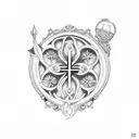 jude st Francis  tattoo design idea