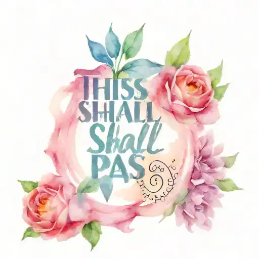 This too shall pass tattoo design idea