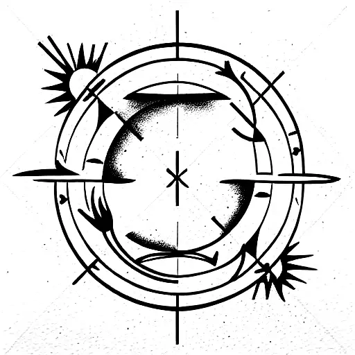 gemini virgo tattoo design idea