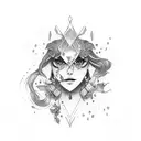 2 daughters and 1 son tattoo design idea