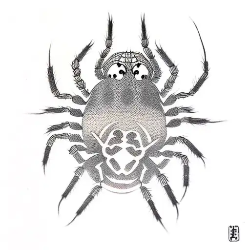 Spider tattoo design idea