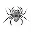 Spider tattoo design idea