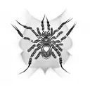 Spider tattoo design idea