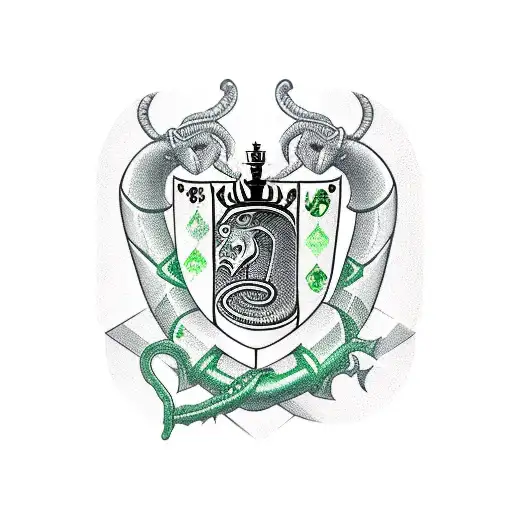 Chess Piece Knight with serpent over it tattoo design idea