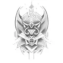 the numbers "666" tattoo design idea