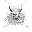 the numbers "666" tattoo design idea