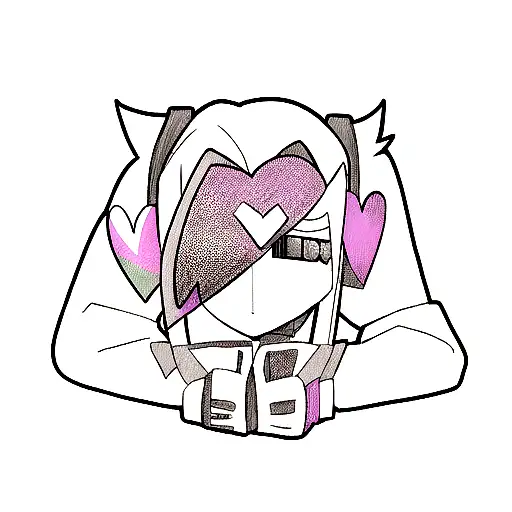 gamer half heart tattoo design idea