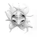 swimmer tattoo design idea