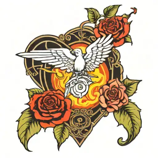 runas de led zeppelin tattoo design idea