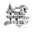 cambodian architecture tattoo tattoo design idea