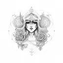 libra with karma tattoo design idea