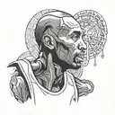 kobe bryant black mamba tattoo design idea
