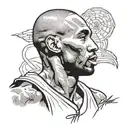 kobe bryant black mamba tattoo design idea