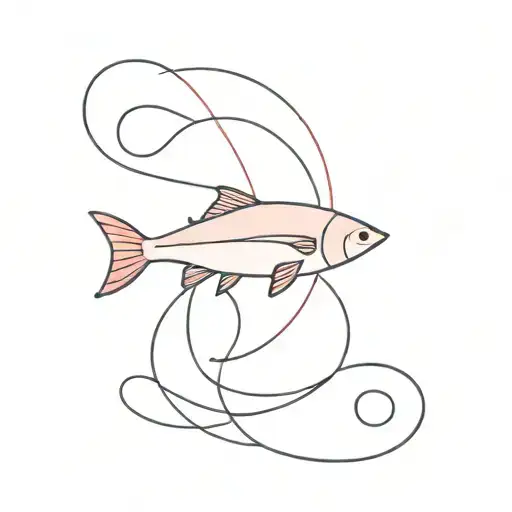 Salmon Pink Red tattoo design idea