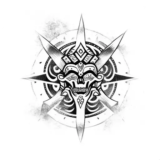 guerrera azteca tattoo design idea