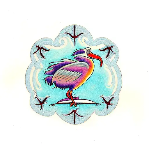 Ibis tattoo design idea