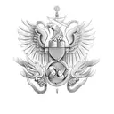 double headed eagle tattoo design idea