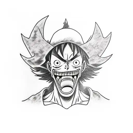 Luffy tattoo design idea