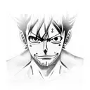 Luffy tattoo design idea