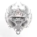 Luffy tattoo design idea