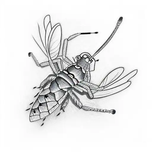 mantis tattoo design idea