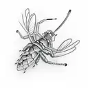 mantis tattoo design idea