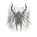 mantis tattoo design idea