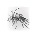 mantis tattoo design idea