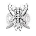 mantis tattoo design idea