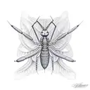 mantis tattoo design idea