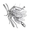 mantis tattoo design idea