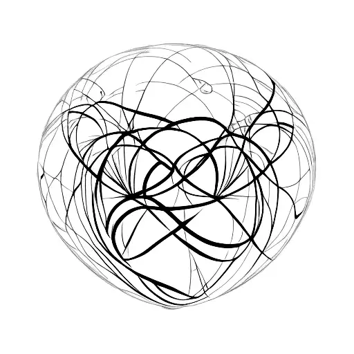 A minimalist tattoo of a heart-shaped globe with the words 'amor' (Spanish for 'love') and 'féminisme' intersecting tattoo design idea