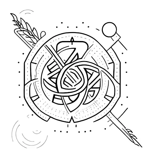 feminism symbol with Spanish  tattoo design idea