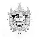 luffy tattoo design idea