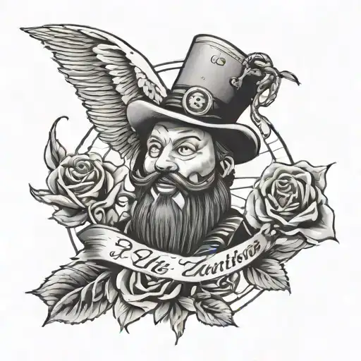 Rose anchor bray wyatt firefly  tattoo design idea