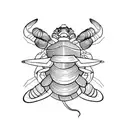 hermit crab tattoo design idea