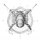 hermit crab tattoo design idea