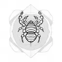 hermit crab tattoo design idea