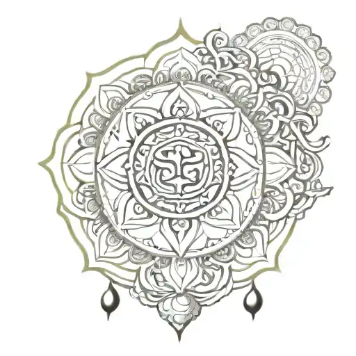 karma dharma moksha tattoo design idea