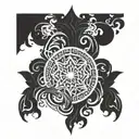 karma dharma moksha tattoo design idea