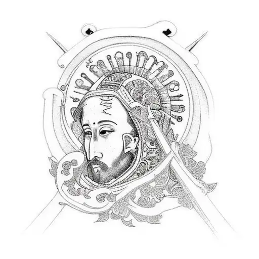 Saint Francis of assisi tattoo design idea