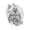 Saint Francis tattoo design idea