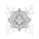 simple audio flow tattoo design idea