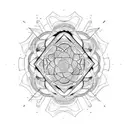 simple audio flow tattoo design idea