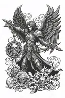 warhammer 40K dark angel tattoo design idea